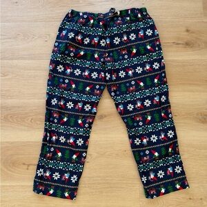 Hanna Andersson Navy Holiday Print Pajama Pants